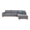 ΚΑΝΑΠΕΣ New Monaco ΔΕΞΙΑ ΓΩΝΙΑ ΓΚΡΙ 300x230x95εκ