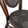 ΚΑΡΕΚΛΑ ΑΛΟΥΜΙΝΙΟΥ KASON BAMBOO LOOK ΚΑΦΕ ΜΕ TEXTLINE 40,5x56,5x89,5 εκ. HM5026