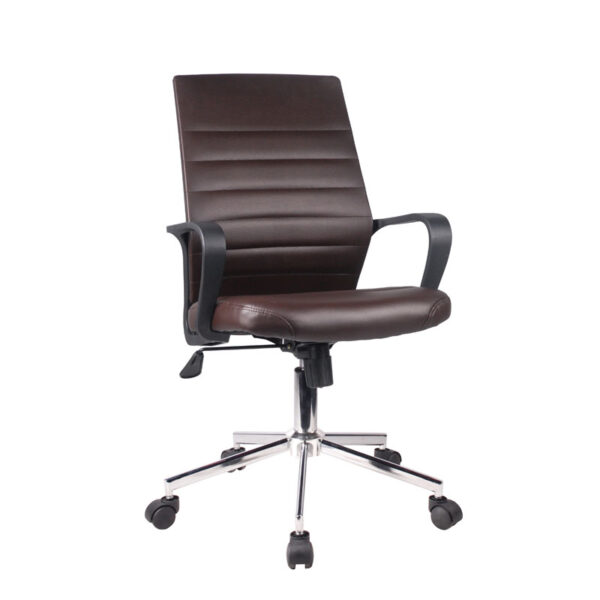 ΚΑΡΕΚΛΑ ΓΡΑΦΕΙΟΥ Fylliana ΚΑΦΕ ΔΕΡΜΑΤΙΝΗ 5568L 57x60x92.5/100εκ