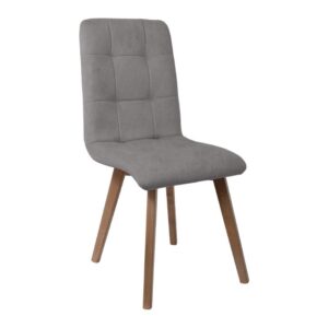 ΚΑΡΕΚΛΑ ΤΡΑΠΕΖΑΡΙΑΣ Fylliana NEW T-17 ΓΚΡΙ ME GREY ΠΟΔΙΑ 42x48x87εκ