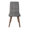 ΚΑΡΕΚΛΑ ΤΡΑΠΕΖΑΡΙΑΣ Fylliana NEW T-17 ΓΚΡΙ ME GREY ΠΟΔΙΑ 42x48x87εκ