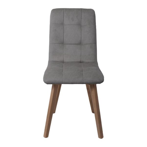 ΚΑΡΕΚΛΑ ΤΡΑΠΕΖΑΡΙΑΣ Fylliana NEW T-17 ΓΚΡΙ ME GREY ΠΟΔΙΑ 42x48x87εκ