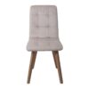 ΚΑΡΕΚΛΑ ΤΡΑΠΕΖΑΡΙΑΣ Fylliana NEW T-17 ΜΠΕΖ ME GREY ΠΟΔΙΑ 42x48x87εκ