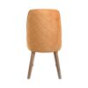 ΚΑΡΕΚΛΑ ΤΡΑΠΕΖΑΡΙΑΣ Fylliana T-3 LUX ΚΙΤΡΙΝΟ ΥΦΑΣΜΑ GREY OAK ΠΟΔΙΑ 45x50x90εκ