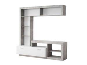 ΚΕΝΤΡΟ ΨΥΧΑΓΩΓΙΑΣ-ΣΥΝΘΕΣΗ GLEN ΛΕΥΚΟ-ΓΚΡΙ CONCRETE 170x41x170εκ