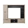 ΚΕΝΤΡΟ ΨΥΧΑΓΩΓΙΑΣ-ΣΥΝΘΕΣΗ LORCA GREY OAK / ΜΑΥΡΟ 195x35x171εκ