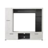 ΚΕΝΤΡΟ ΨΥΧΑΓΩΓΙΑΣ-ΣΥΝΘΕΣΗ LORCA WHITE OAK / ΜΑΥΡΟ 195.5*35*171.5