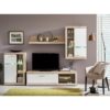ΚΕΝΤΡΟ ΨΥΧΑΓΩΓΙΑΣ-ΣΥΝΘΕΣΗ ROSSO GREY OAK-ΛΕΥΚΗ ΛΑΚΑ 266x41x186εκ