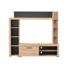 ΚΕΝΤΡΟ ΨΥΧΑΓΩΓΙΑΣ-ΣΥΝΘΕΣΗ RUBI ARTISAN / ΜΑΥΡΟ 172x33x157εκ