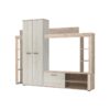 ΚΕΝΤΡΟ ΨΥΧΑΓΩΓΙΑΣ-ΣΥΝΘΕΣΗ TALIN GREY OAK/WHITE OAK 233x35x185εκ