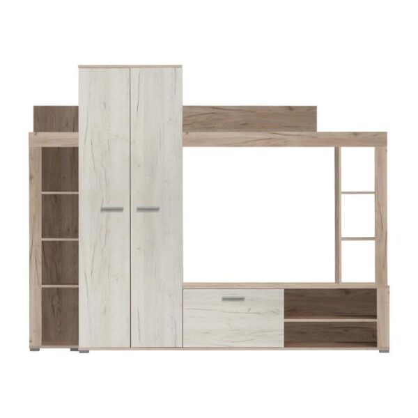 ΚΕΝΤΡΟ ΨΥΧΑΓΩΓΙΑΣ-ΣΥΝΘΕΣΗ TALIN GREY OAK/WHITE OAK 233x35x185εκ