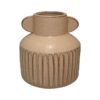 ΚΕΡΑΜΙΚΟ ΒΑΖΟ Fylliana 606112 ΚΑΦΕ ΧΡΩΜΑ 17,6x17,6x18,5εκ sls