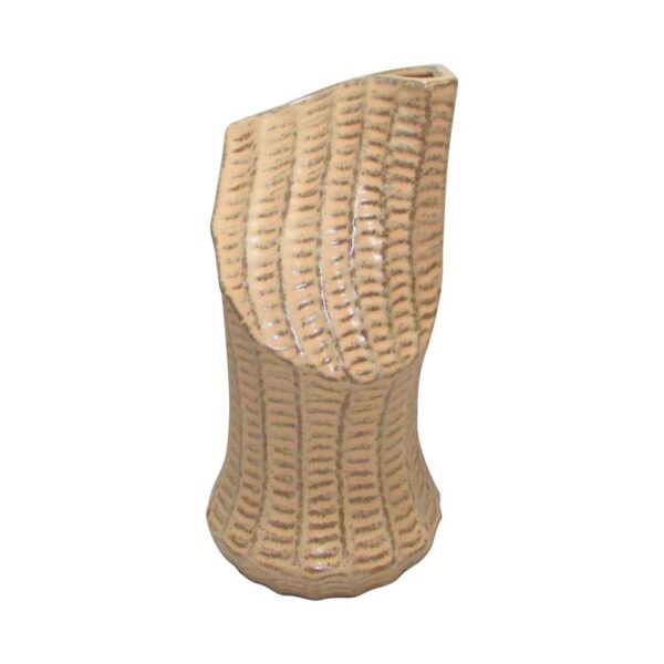 ΚΕΡΑΜΙΚΟ ΒΑΖΟ Fylliana 606317 ΚΑΦΕ ΧΡΩΜΑ 14x13,5x28,3εκ sls