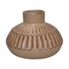 ΚΕΡΑΜΙΚΟ ΒΑΖΟ Fylliana 606427 ΚΑΦΕ ΧΡΩΜΑ 15,8x15,8x11,7εκ sls
