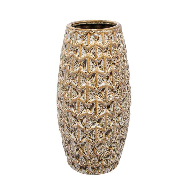 ΚΕΡΑΜΙΚΟ ΒΑΖΟ Fylliana FL22040 ΚΙΤΡΙΝΟ ΧΡΩΜΑ 16x31εκ