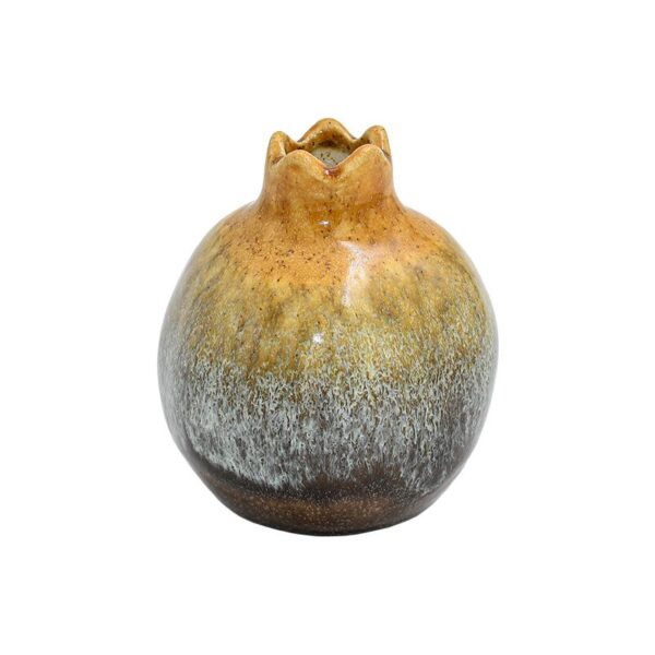 ΚΕΡΑΜΙΚΟ ΔΙΑΚΟΣΜΗΤΙΚΟ Fylliana ΡΟΔΙ ΚΑΦΕ-ΜΠΕΖ ΧΡΩΜΑ 11x12εκ