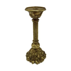 ΚΗΡΟΠΗΓΙΟ Fylliana Flower ΧΡΥΣΟ ΧΡΩΜΑ 11x11x26εκ sls