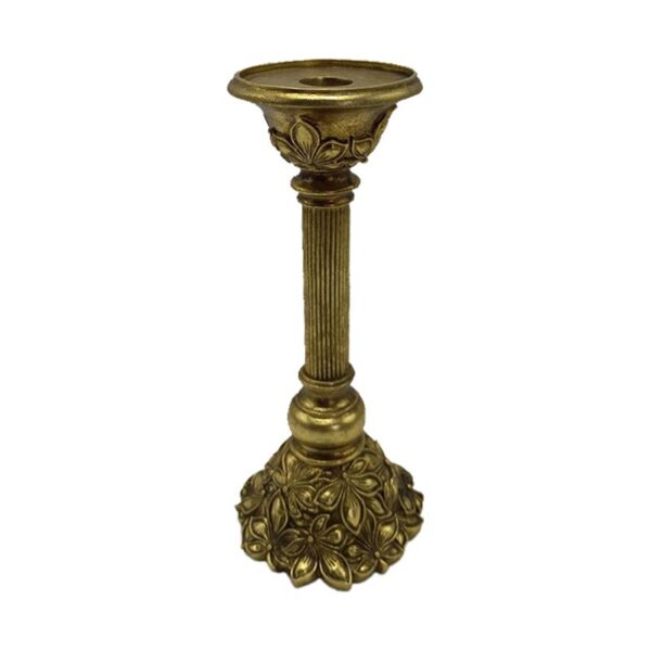 ΚΗΡΟΠΗΓΙΟ Fylliana Flower ΧΡΥΣΟ ΧΡΩΜΑ 11x11x26εκ sls