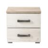 ΚΟΜΟΔΙΝΟ Kent ΝΟ GREY OAK/WHITE OAK 45x34x43εκ