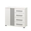 ΚΟΜΟΤΑ ASCALON 90 2K4F ΛΕΥΚΟ-ΜΑΥΡΟ-ΛΕΥΚΟ ΜΑΤ ΧΡΩΜΑ 93x40x82εκ