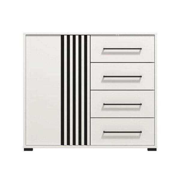 ΚΟΜΟΤΑ ASCALON 90 2K4F ΛΕΥΚΟ-ΜΑΥΡΟ-ΛΕΥΚΟ ΜΑΤ ΧΡΩΜΑ 93x40x82εκ