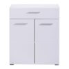 ΚΟΜΟΤΑ-ΜΠΟΥΦΕΣ Beny 2K1F GREY OAK-ΛΕΥΚΗ ΛΑΚΑ 79x35x97,5εκ