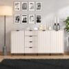 ΚΟΜΟΤΑ-ΜΠΟΥΦΕΣ BREST 4Κ4F CASHMERE-CASHMERE ΜΑΤ ΧΡΩΜΑ 183x40x91εκ