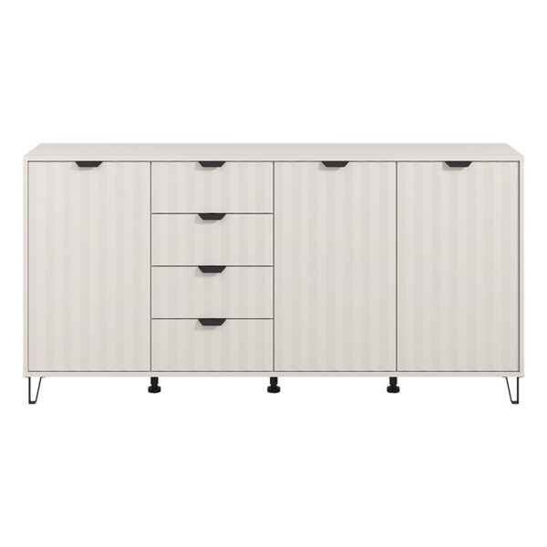 ΚΟΜΟΤΑ-ΜΠΟΥΦΕΣ BREST 4Κ4F CASHMERE-CASHMERE ΜΑΤ ΧΡΩΜΑ 183x40x91εκ