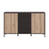 ΚΟΜΟΤΑ-ΜΠΟΥΦΕΣ CORREZE 3K4F ΜΑΥΡΟ OAK-ARTISAN OAK 157x40x93εκ
