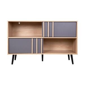 ΚΟΜΟΤΑ-ΜΠΟΥΦΕΣ Fylliana Industry Sonoma-Grey 120x39,5x75εκ