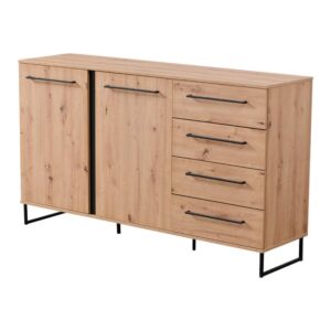 ΚΟΜΟΤΑ-ΜΠΟΥΦΕΣ SARDINIA 3K4F ARTISAN OAK / ΜΑΥΡΟ 159*42*92.5 srd