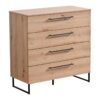 ΚΟΜΟΤΑ-ΣΥΡΤΑΡΙΕΡΑ SARDINIA 4F ARTISAN OAK / ΜΑΥΡΟ 91.5*42*93