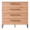 ΚΟΜΟΤΑ-ΣΥΡΤΑΡΙΕΡΑ SARDINIA 4F ARTISAN OAK / ΜΑΥΡΟ 91.5*42*93