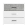 ΣΥΡΤΑΡΙΕΡΑ VARADERO 3F ΛΕΥΚΟ-CONCRETE 80,5x33x80,5εκ