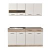 ΚΟΥΖΙΝΑ DALILA 160 GREY OAK / ΛΕΥΚΟ 160*51,5*206,5