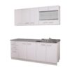 ΚΟΥΖΙΝΑ Diva 200 ΛΕΥΚΗ/ΛΕΥΚΗ ΛΑΚΑ 200*60*200