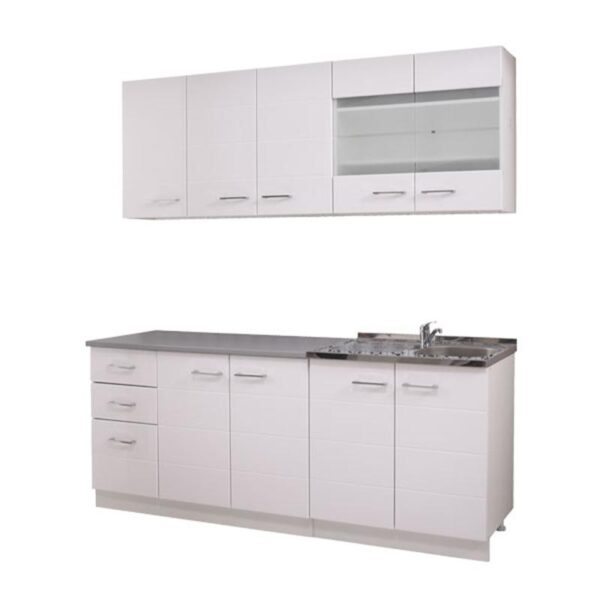 ΚΟΥΖΙΝΑ Diva 200 ΛΕΥΚΗ/ΛΕΥΚΗ ΛΑΚΑ 200*60*200