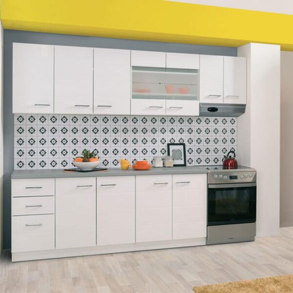 ΚΟΥΖΙΝΑ Diva 200 ΛΕΥΚΗ/ΛΕΥΚΗ ΛΑΚΑ 200*60*200
