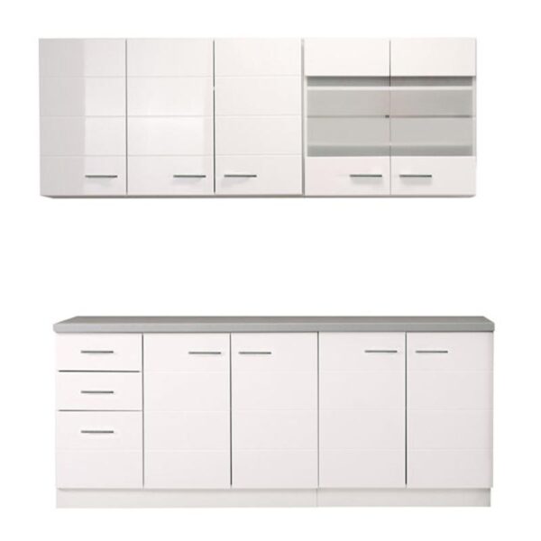 ΚΟΥΖΙΝΑ Diva 200 ΛΕΥΚΗ/ΛΕΥΚΗ ΛΑΚΑ 200*60*200