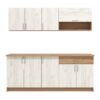 ΚΟΥΖΙΝΑ TAMARA 200 ARTISAN OAK-ΛΕΥΚΟ OAK 200x60x199,5εκ