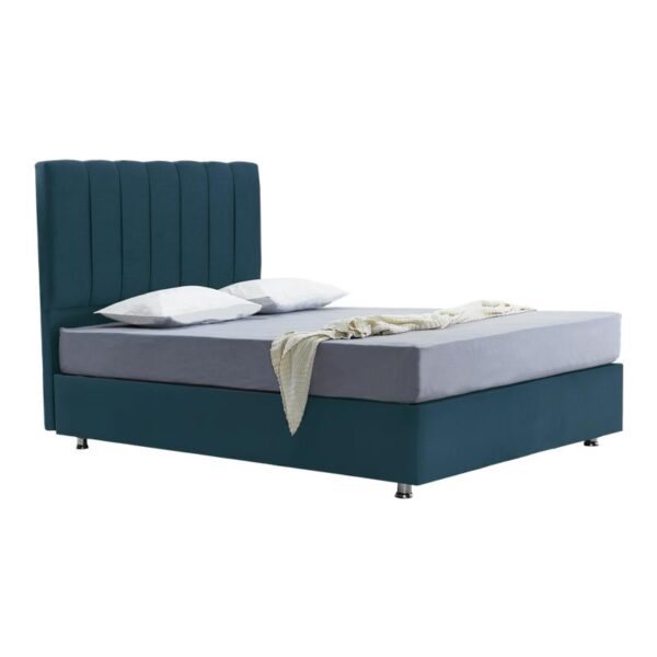 ΚΡΕΒΑΤΙ Elina BLUE RAF ΜΕ ΑΠΟΘHKEYTIKO ΧΩΡΟ 208x92x130εκ ΓΙΑ ΣΤΡΩΜΑ 90x200εκ