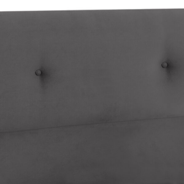 ΚΡΕΒΑΤΙ HM648.10 DOLORES, ΓΚΡΙ ΒΕΛΟΥΔΟ, 120x200 εκ