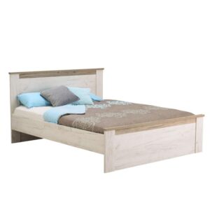 ΚΡΕΒΑΤΙ KENT BK 160 GREY OAK/WHITE OAK 167x208x100εκ