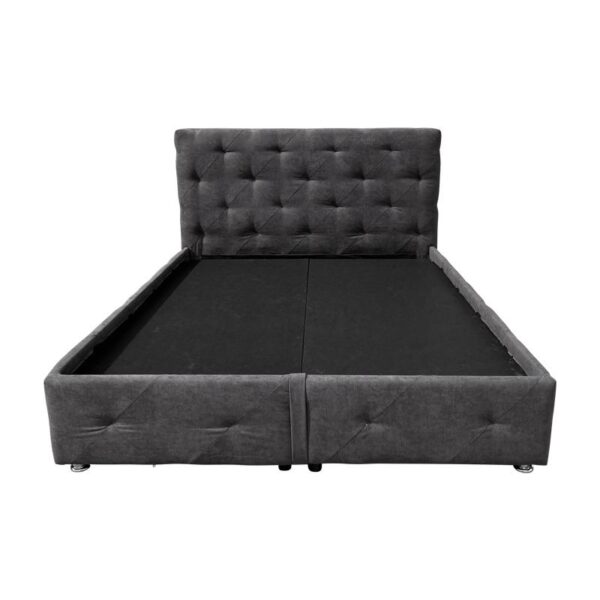 ΚΡΕΒΑΤΙ ΜΕ ΠΑΤΩΜΑ Fylliana Libert ΓΚΡΙ ΧΡΩΜΑ 170x220x110εκ