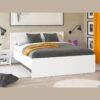 ΚΡΕΒΑΤΙ VARADERO 160 ΛΕΥΚΟ 175x206x92εκ