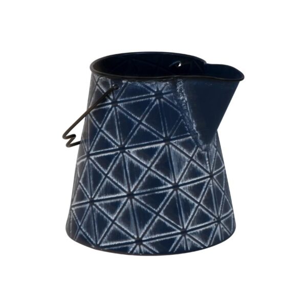 ΜΕΤΑΛΛΙΚΗ ΔΙΑΚΟΣΜΗΤΙΚΗ ΚΑΝΑΤΑ Fylliana ΜΠΛΕ ΧΡΩΜΑ 17,5x19,5x17,5εκ sls