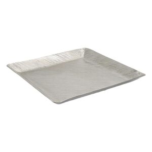 ΜΕΤΑΛΛΙΚΗ ΔΙΑΚΟΣΜΗΤΙΚΗ ΤΕΤΡΑΓΩΝΗ ΠΙΑΤΕΛΑ Fylliana FL7803 ΑΣΗΜΙ ΧΡΩΜΑ 29x29x3εκ