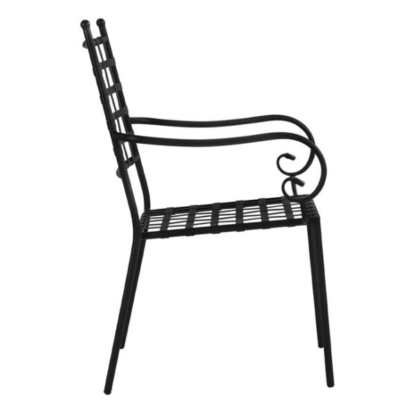 ΜΕΤΑΛΛΙΚΗ ΠΟΛΥΘΡΟΝΑ KENNEDY HM5171.11 ΣΕ ΜΑΥΡΗ ΑΠΟΧΡΩΣΗ 57x60x92Y