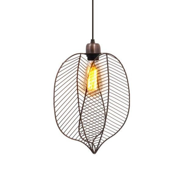 ΜΟΝΟΦΩΤΟ ΜΕΤΑΛΛΙΚΟ Fylliana Leaf COPPER ΧΡΩΜΑ ΜΠΡΟΝΖΕ 25x13x38εκ sls