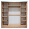 ΝΤΟΥΛΑΠΑ 3ΦΥΛΛΗ ΣΥΡΟΜΕΝΗ ΜΕ ΚΑΘΡΕΠΤΗ SONAMA OAK HM2435  200X60X210Υεκ